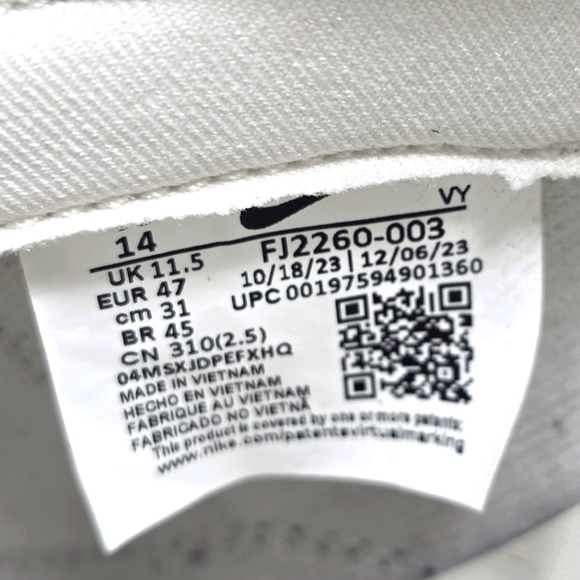 Nike Women's Dunk Low LX Black Croc FJ2260-003 Black-Sail-Gum Button Sz 14 New - Picture 4 of 10